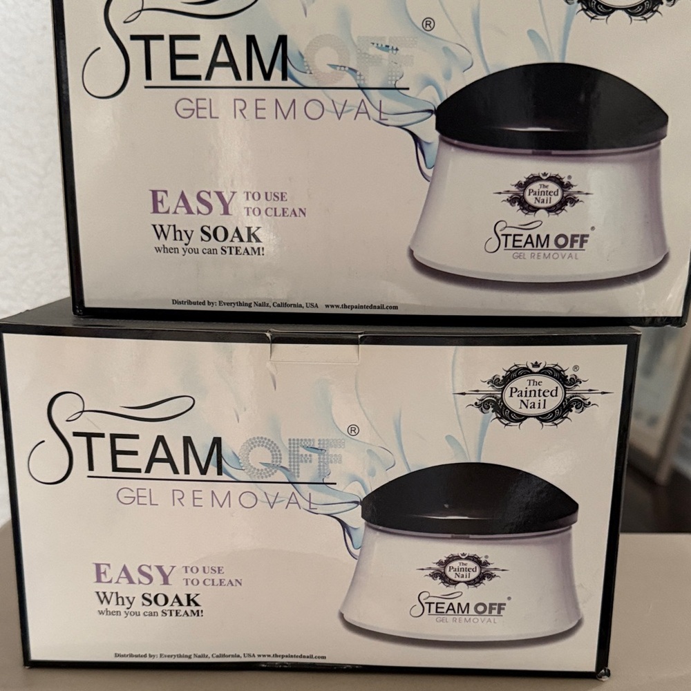 Steam Off Gel Removal - Black and White